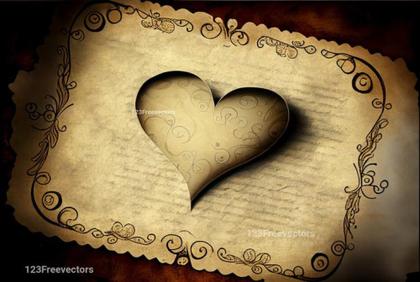 Valentines Day Old Paper