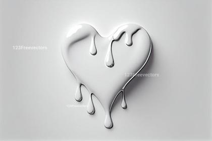 Heart Shaped Oil Paint Drip