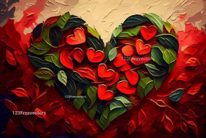 Valentines Oil Painting Background