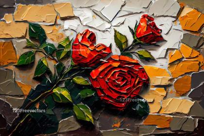 Valentines Day Oil Painting Background