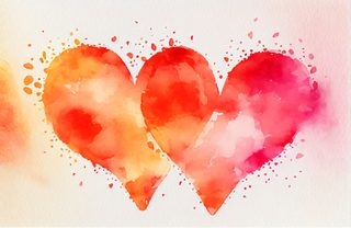 Valentines Watercolor Background