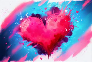 Valentines Background Watercolor