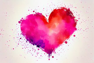 Valentines Day Watercolor Background