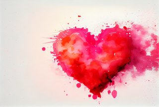 Watercolor Valentine Background