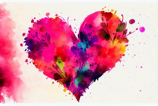 Watercolor Valentine Background