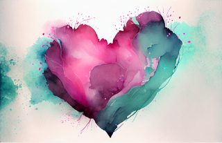 Watercolor Love Couple