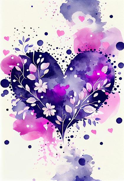 Express Love with Art: 48 Valentine’s Watercolor Heart Designs Available for Download