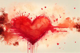 Valentines Day Watercolor Background