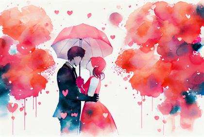 Valentines Day Watercolor