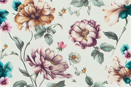 Free Download Flower Pattern Background Image
