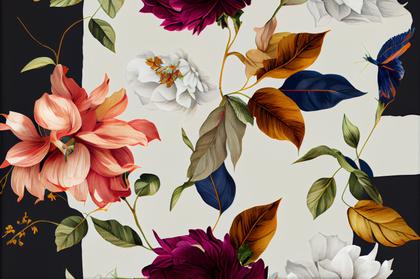 Flower Pattern Background Image