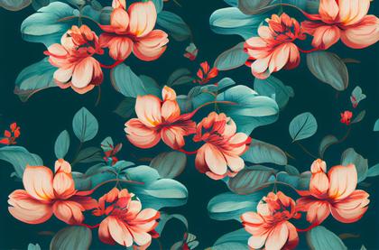 Free Download Flower Pattern Background Image