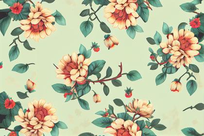 Free Download Flower Pattern Background