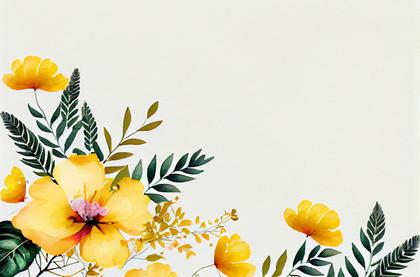 11 Stunning Watercolor Yellow Flower Card Backgrounds Perfect for Your Special Occasions