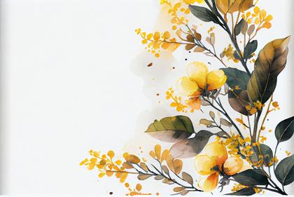 11 Stunning Watercolor Yellow Flower Card Backgrounds Perfect for Your Special Occasions