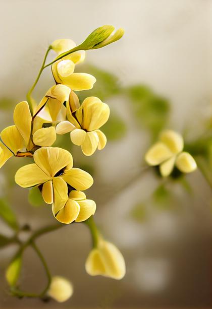 Cassia Fistula Flower Background