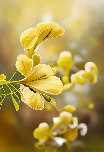 Cassia Fistula Flower Background