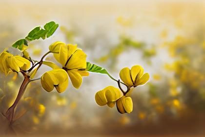 Cassia Fistula Flower Background Image