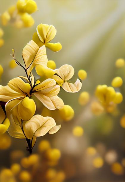 Cassia Fistula Flower Background