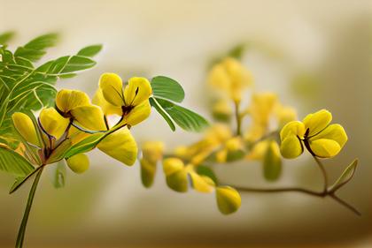 Cassia Fistula Flower Background Image