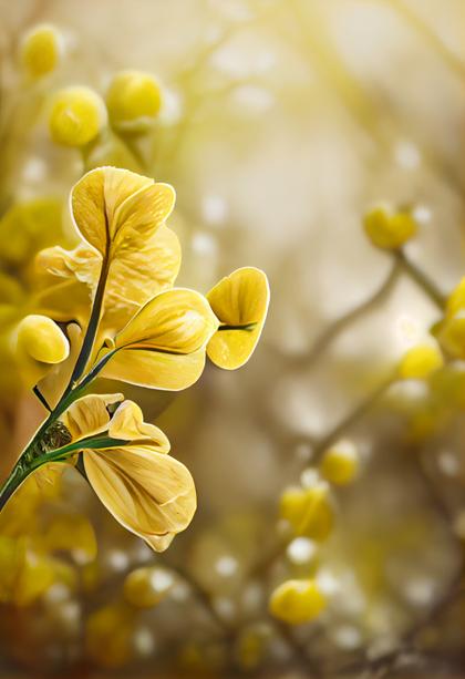Cassia Fistula Flower Background