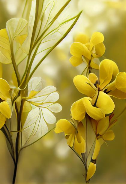 Cassia Fistula Flower Background Image