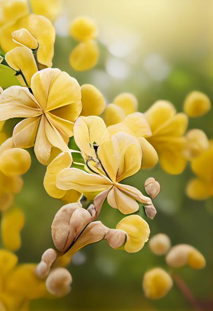 Cassia Fistula Flower Background