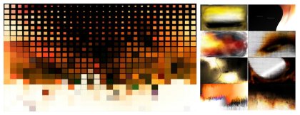 Creative Collection: Orange Black and White Graphics