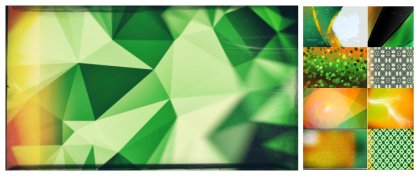Vibrant Fusion: A Colorful Collection of Orange and Green Designs