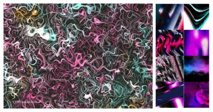 Dazzling Palette: Black Pink and Blue – A Creative Collection
