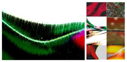 Vibrant Fusion: A Creative Collection of Black Red and Green Designs