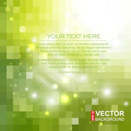 Green Square Background Template