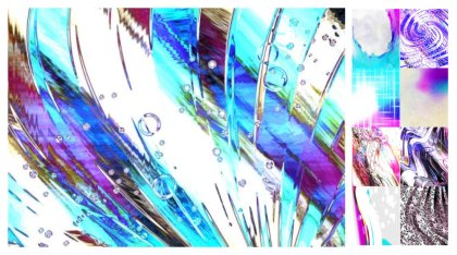 Dazzling Fusion: A Creative Collection of Pink Blue and White Designs