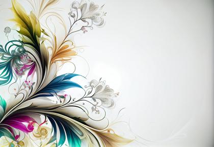 Free Download Colorful Floral Card Background Image