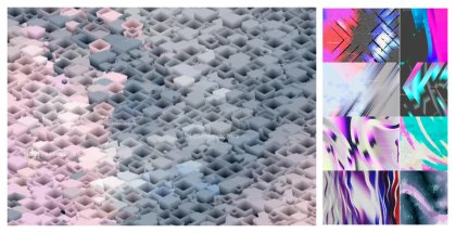 Discover the Vibrant Color Combo: Pink Blue and Grey Backgrounds