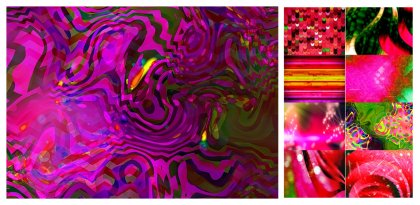 Vibrant Fusion: A Creative Collection of Pink Red and Green Abstract Backgrounds and Textures