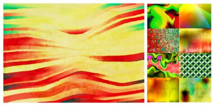 Vibrant Collection of Red Yellow and Green Designs