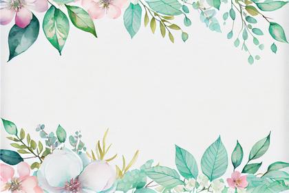 Watercolor Pastel Flower Card Background Image