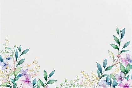 Elegance in Every Brush Stroke: 31 Watercolor Pastel Flower Card Backgrounds