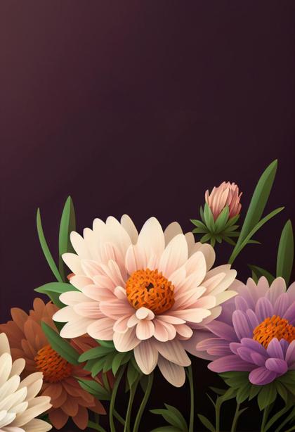 Blossoming Wishes: 16 Free Flower Card Backgrounds for Print-Ready Greetings