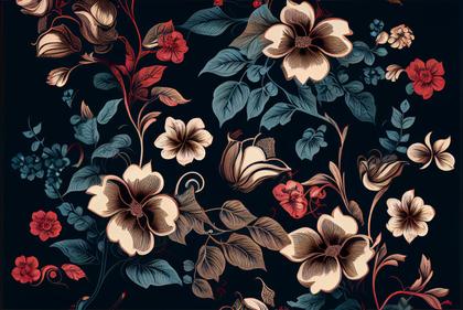 Free Download Flower Pattern Background