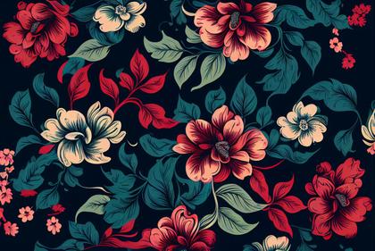 Free Download Flower Pattern Background Image