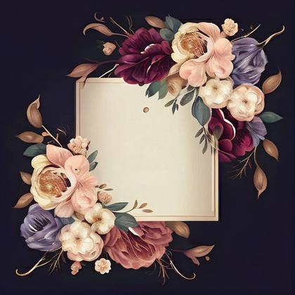 Flower Wedding Invitation