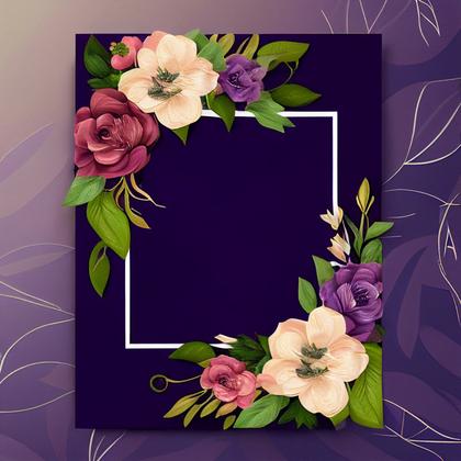 Flower Wedding Invitation