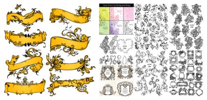 Creative Collection of Floral Vector Designs : Premium Vector and Photoshop Brush Packs