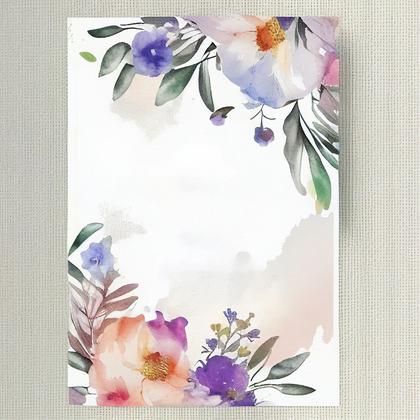 Watercolor Flower Wedding Invitation