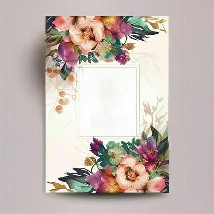Crafting Everlasting Moments: 30 Flower Wedding Invitation Card Templates for Your Big Day