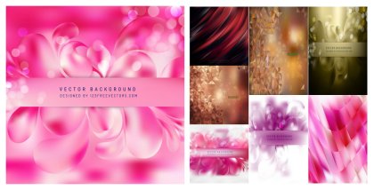 Aesthetic Assemblage of Abstract Background Vectors
