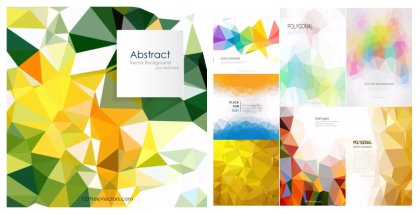 Exquisite Array of Vector Polygonal Clip Arts