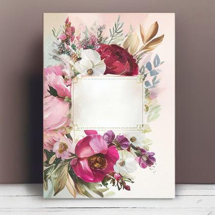 Oil Paint Wedding Invitation